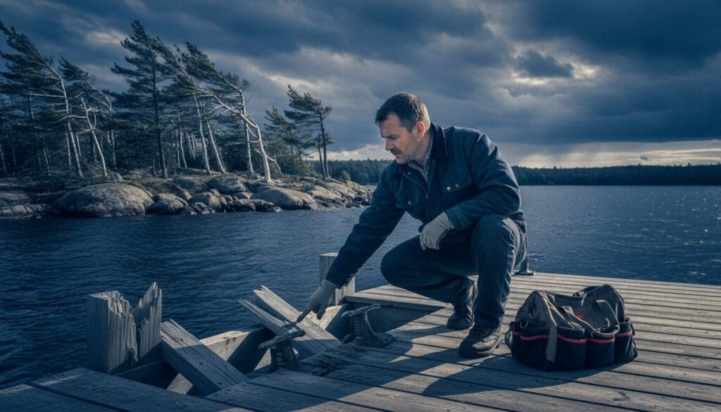Storm-Damaged Dock Assessment: Muskoka Property Guide