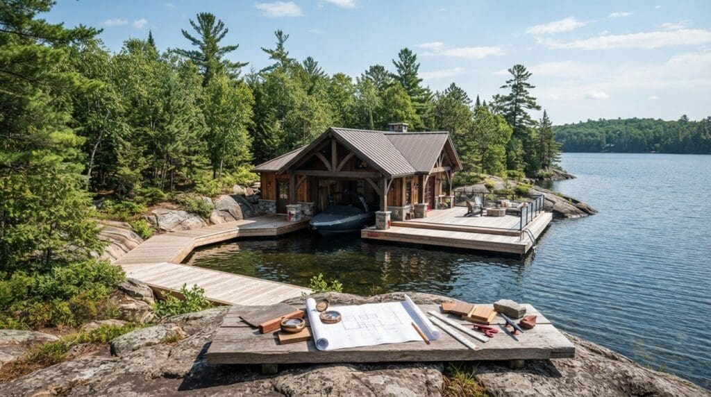 Custom Boathouse Design in Muskoka: Start With Your Shoreline