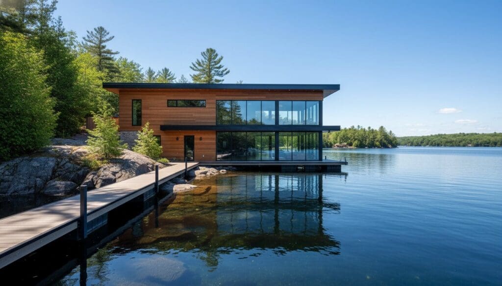 Modern Boathouse Designs in Muskoka: A Guide to Contemporary Waterfront Living